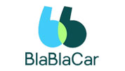 Logo de l'application Blablacar spécialisé dans le covoiturage pour venir au festival musique & vins du Festapic